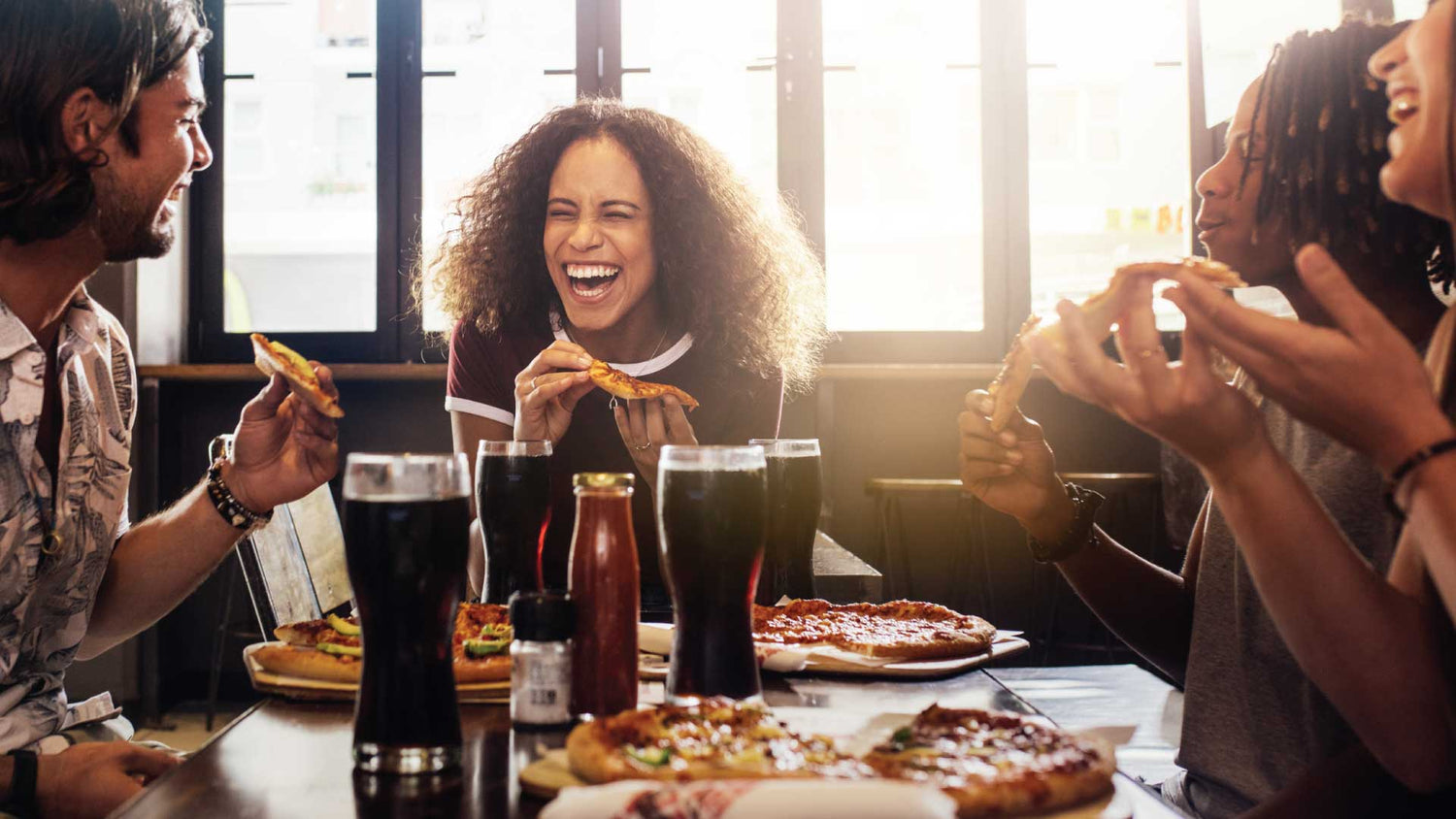 eating safely in restaurant because of greener chemicals and air purification meeting esg goals